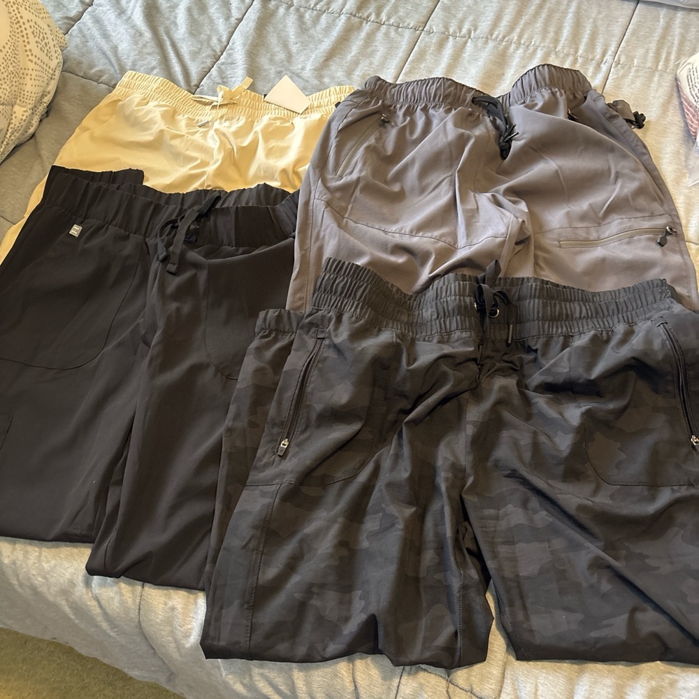 Stylish Women's Track Pants Set - Black, Gray, Tan